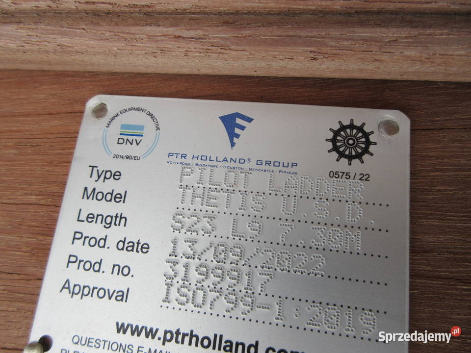 DRABINA LINOWA TRAP SZTORMOWY NA STATEK Wąchock