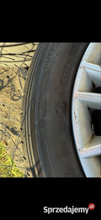 Felgi aluminiowe Fiat 16 opony Hankook 20555 R16 aluminiowe Szprotawa sprzedam