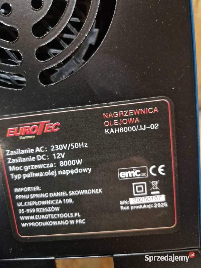 NAGRZEWNICA DMUCHAWA OLEJOWA WEBASTO OGRZEWANIE Głogowa