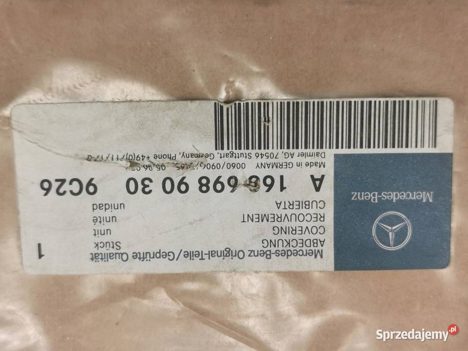 NAKLEJKA NA SŁUPEK PRZÓD MERCEDESBENZ AKLASA