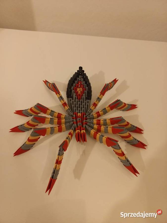 Tarantula pająk origami rękodzieło handmade