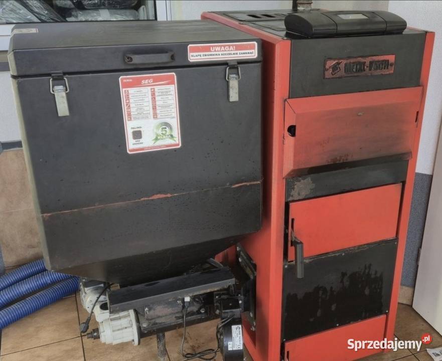 Piec na eko groszek METALFACH 38kW z podajnikiem Zrębice sprzedam