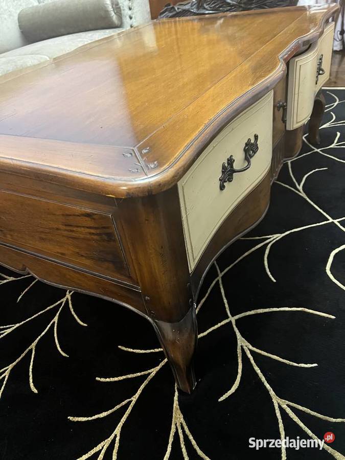 Drewniana ława stół kawowy Łomianki