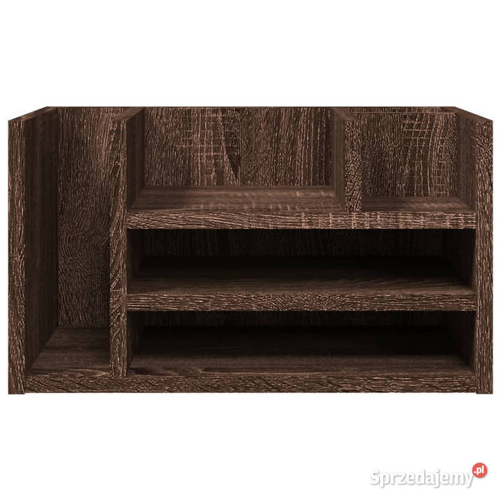 Organizer na biurko brązowy dąb 445x24x25