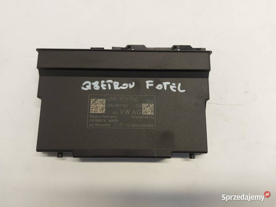 Audi Q8 ETRON SUV 4KE moduł sterownik fotela