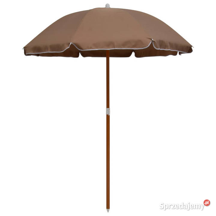 Parasol ogrodowy na stalowym słupku 180 taupe Parasole ogrodowe mazowieckie Warszawa