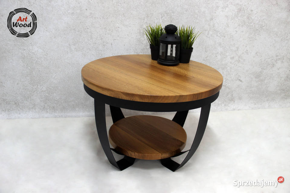 Stolik kawowy okrągły loft industrialny Nowy Sącz