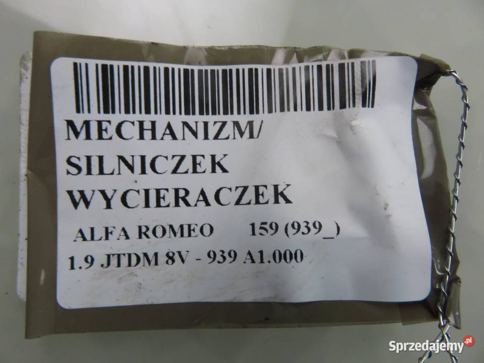 MECHANIZM WYCIERACZEK ALFA ROMEO 159 939 osobowe