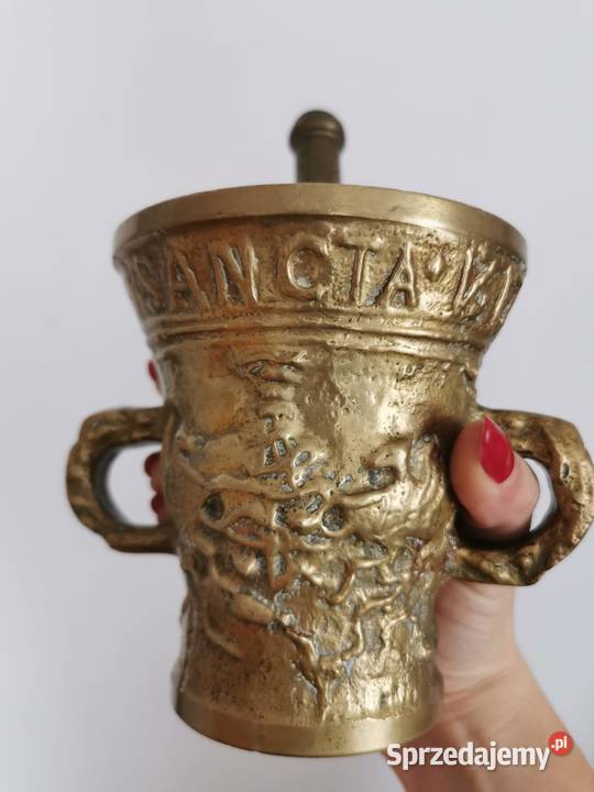 Moździerz Stary Masywny moździerz mosiężny podkarpackie Rzeszów