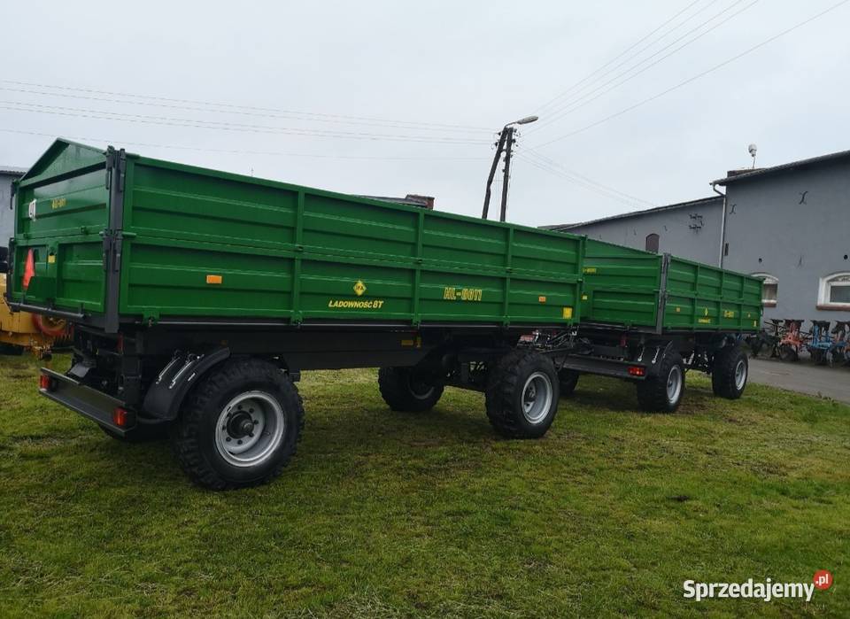 przyczepa rolnicza hl8011 dmc 12 ton 3 strony Mokra
