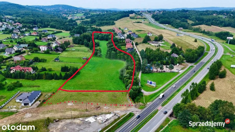 Działka komercyjna Zakopiance Krzyszkowice 153zł/m2 Sprzedaż