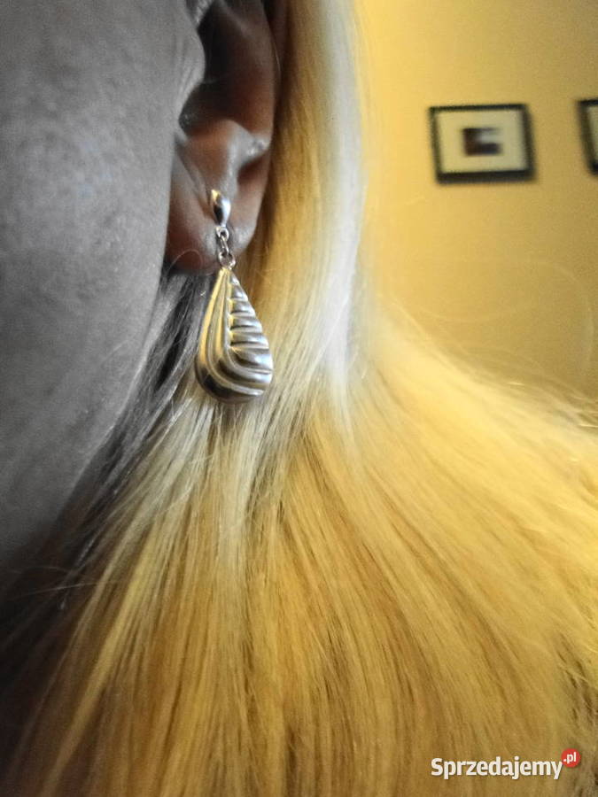 Stare kolczyki srebrne odświeżone Warszawa sprzedam