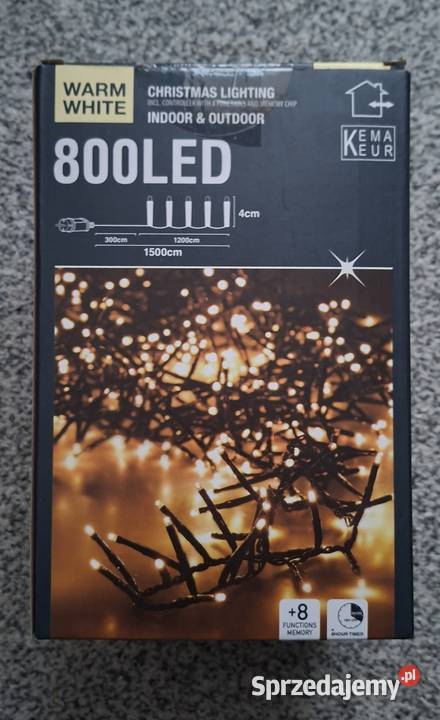 Lampki choinkowe 800 LED zewnętrzne i wewnętrzne Małkinia Górna