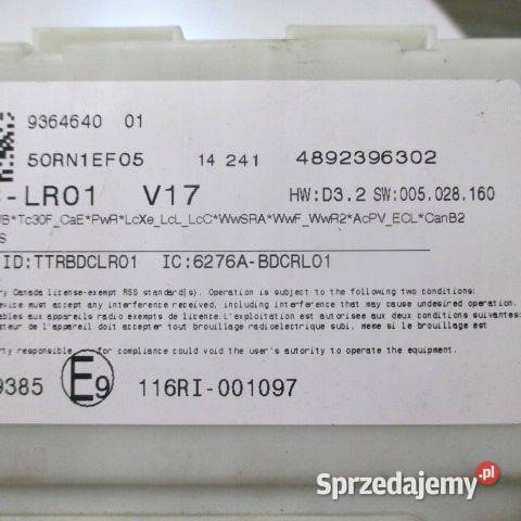 MODUŁ STEROWNIK BMW X5 9364640 116RI001097 14R wielkopolskie Rakoniewice