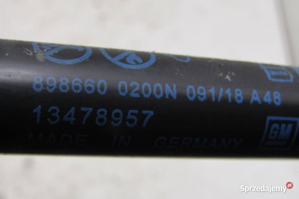 SIŁOWNIK TELESKOP MASKI PRZÓD OPEL CROSSLAND X