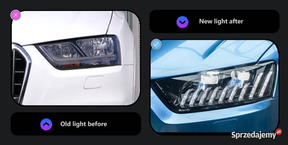 NOWE lampy przednie lampa przód Audi Q3 2011 Lampy przednie Bełchatów sprzedam