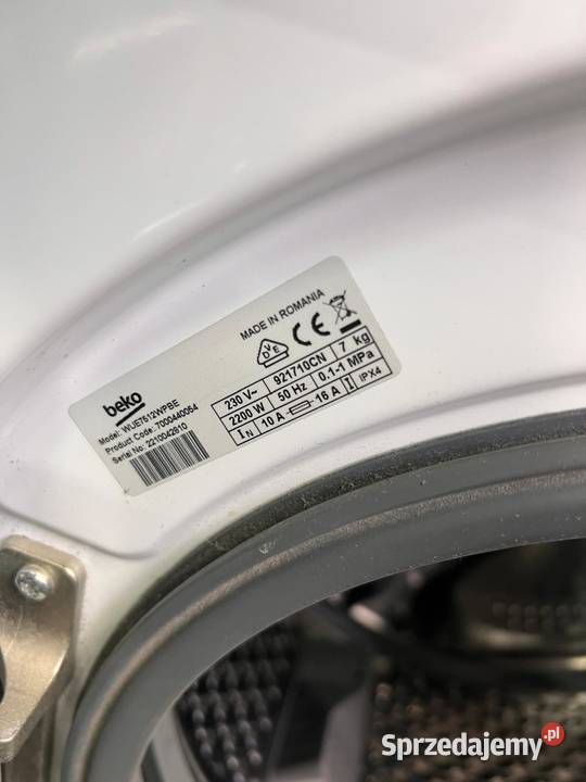 Pralka Beko WUE 7612 WPBE 7 1200 obrmin A Warszawa sprzedam