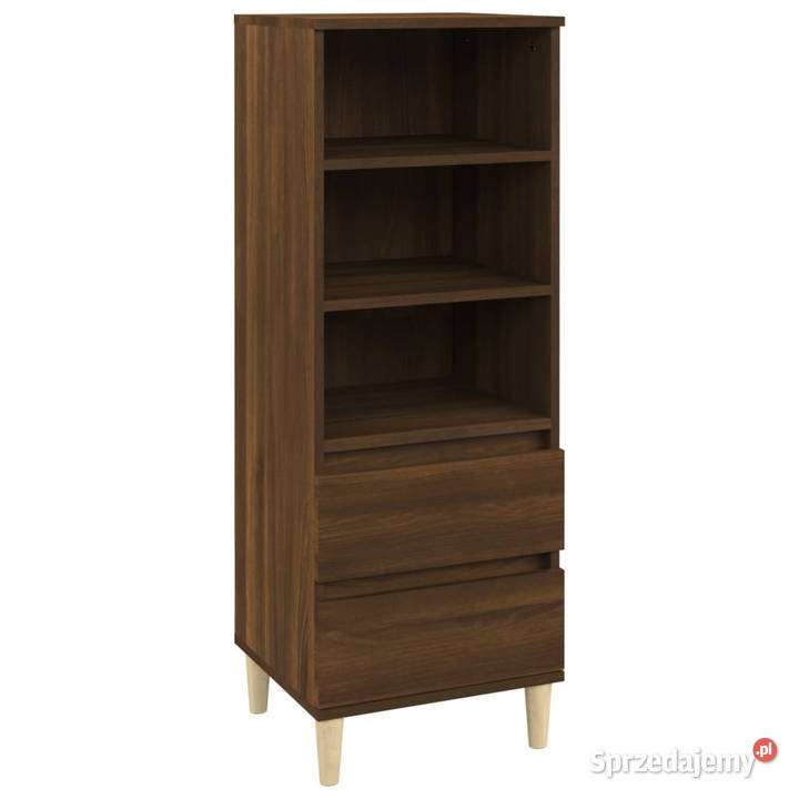 Wysoka szafka brązowy dąb40x36x110 cmmateriał Dom i Ogród
