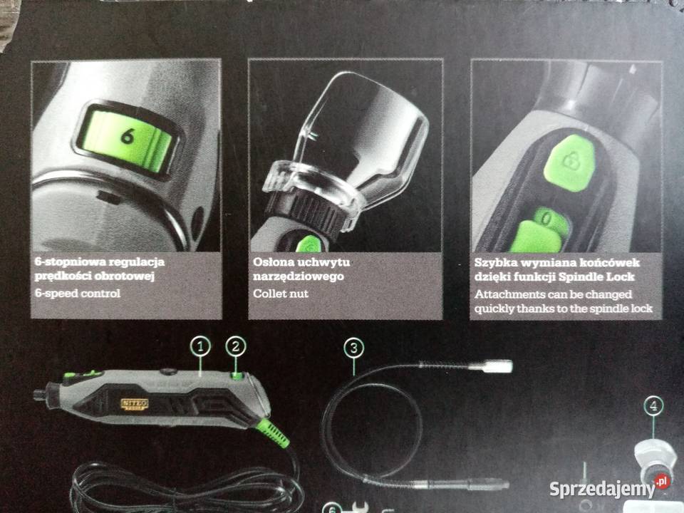 Multiszlifierka z regulacją prędkości akcesoria Wieliczka