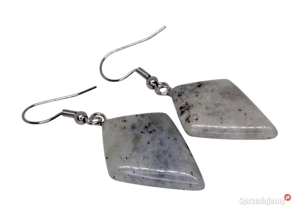 Kolczyki z LABRADORYTU labradoryt trapez Warszawa