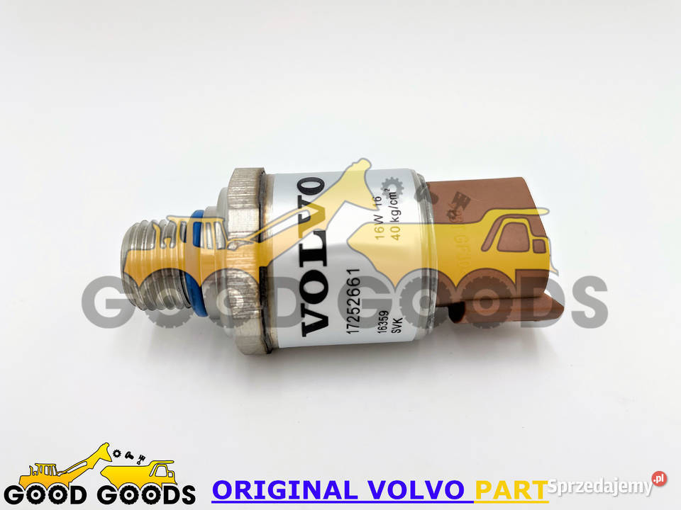 VOLVO CZUJNIK CIŚNIENIA 17252661 ORYGINAŁ Części do maszyn budowlanych Władysławów