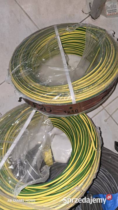 Przewód LGY 10 żółtozielony H07VK 450750V Kable i przewody Kołobrzeg