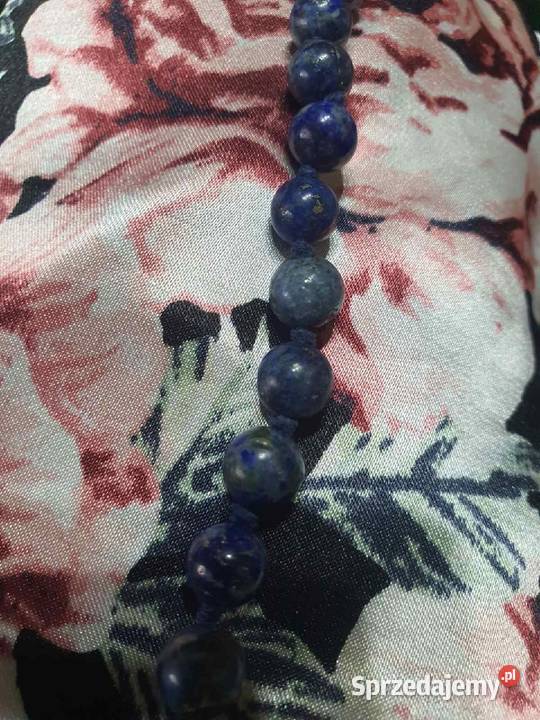Naszyjnik Naturalne Kamienie Kamień Sodalit Opole