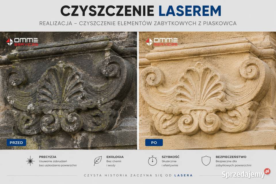 Renowacja drewno kamien cegła metal LASER Toruń sprzedam