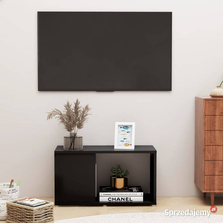 Szafka pod TV czarna 60x24x32 materiał Warszawa sprzedam
