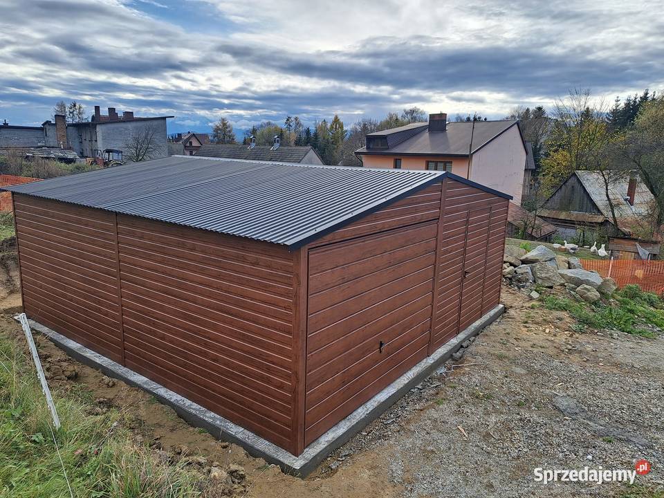 Garażegaraż blaszany 6x56x6 wzmacniany struktura pomorskie Gdynia