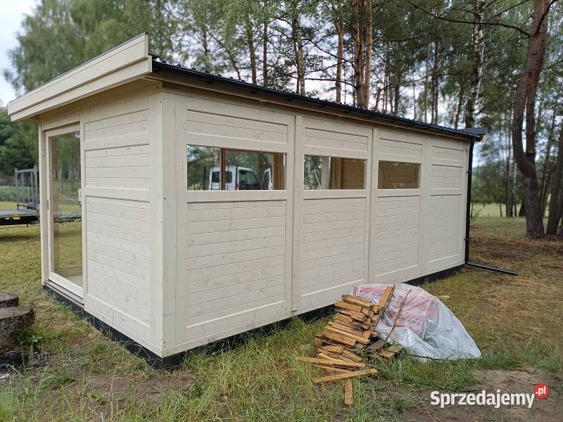 Altana 35 Nowoczesna 3x63 m Blacha Rynny 3 Drzwi Altany i wiaty