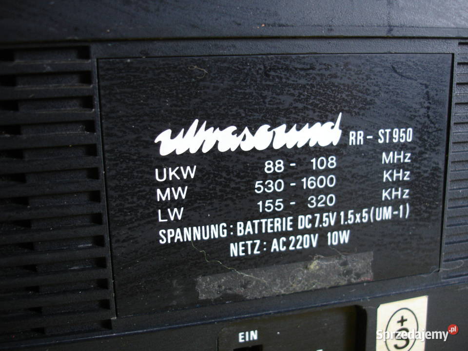 Radiomagnetofon ULTRASOUND RRST950 lubuskie