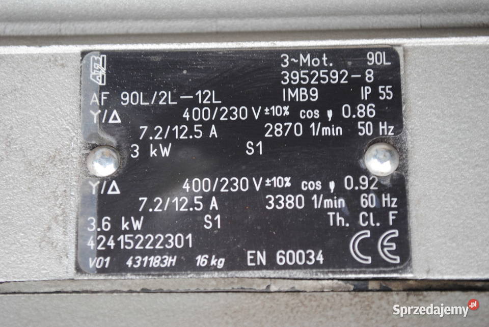 Wentylator bocznokanałowy pompa próżniowa 3kw lubuskie Kargowa