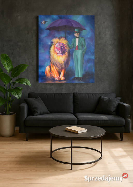 Obraz akryl na płótnie Tytuł Jego wysokość Lew mazowieckie Wesoła