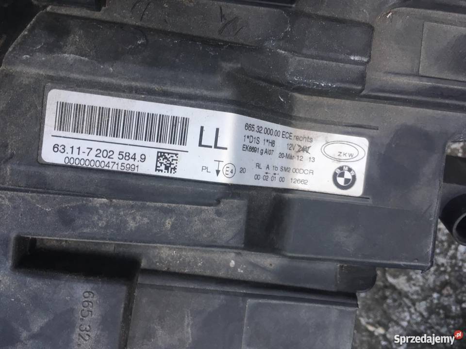 BMW E90 BIXENON LAMPA PRAWY PRZÓD Gogolin