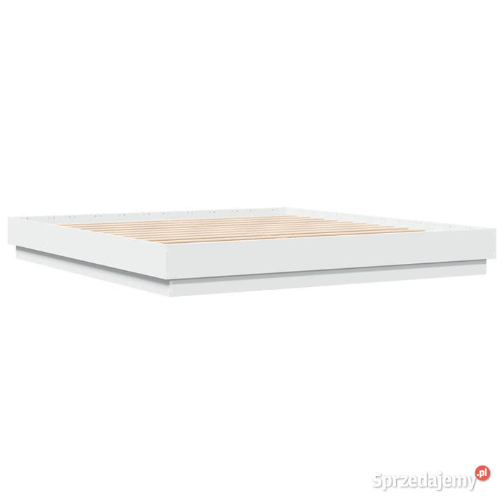 Rama łóżka z oświetleniem LED biała 180x200 sprzedam