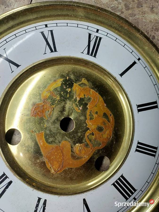 T172 Tarcza zegara ściennego blaszana malowana Tczew