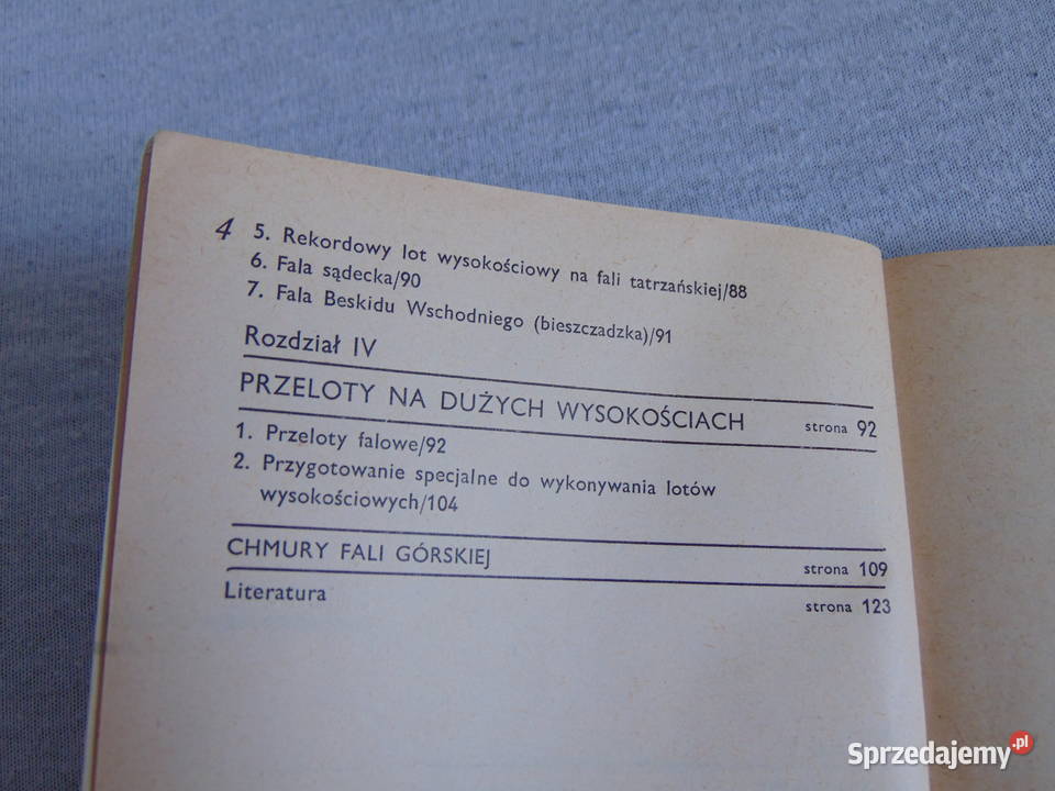Szkolenie szybowcowe Loty falowe komplet map W Podręczniki