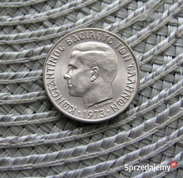 Grecja 1 Drachma 1973r Konstantyn II Kalisz