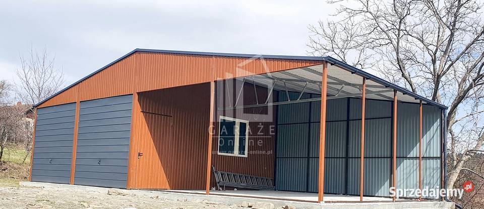 GARAZ BLASZANY 6m x 6m poziom wiata 6m x 6m Jelenia Góra