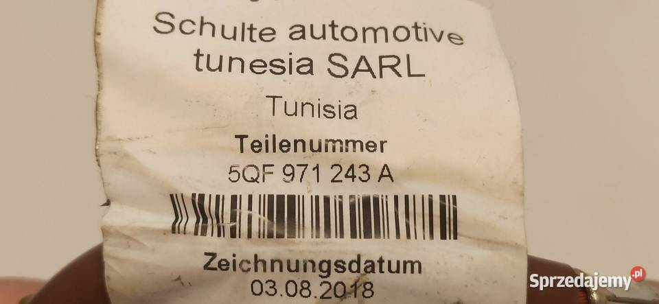 AUDI Q3 83A PRZEWÓD MASOWY 5QF971243A Materiały instalacyjne