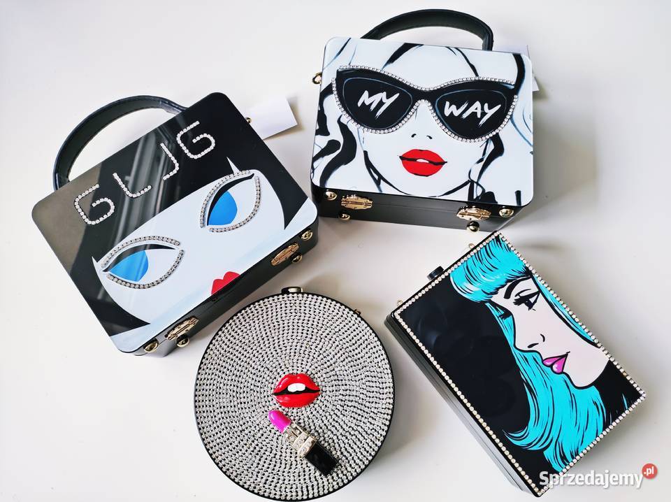 PROMOCJALATOPiękne akrylowe torebkiBiały czarny mazowieckie Warszawa