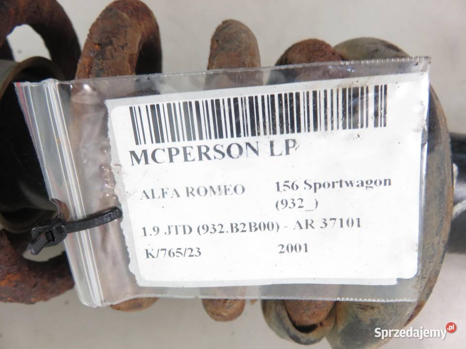 AMORTYZATOR LEWY PRZEDNI ALFA ROMEO 156 19 JTD