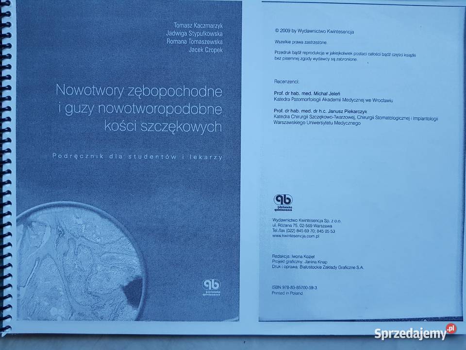 nowotwory zębopochodne i guzy nowotworopodobne Kielce