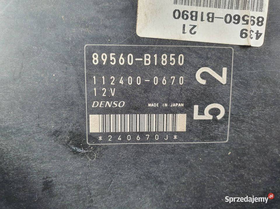 KOMPUTER DAIHATSU SIRION 89560B1850 Lipno