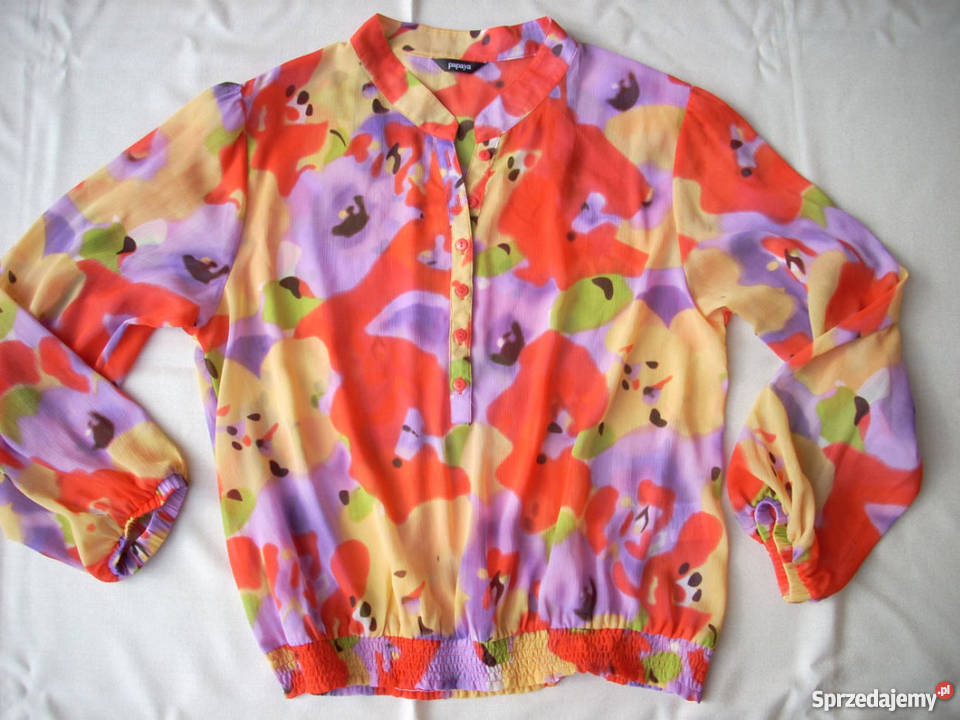 PAPAYA koszula zwiewna STÓJKA j NOWA 42 44 XL Nowy Sącz