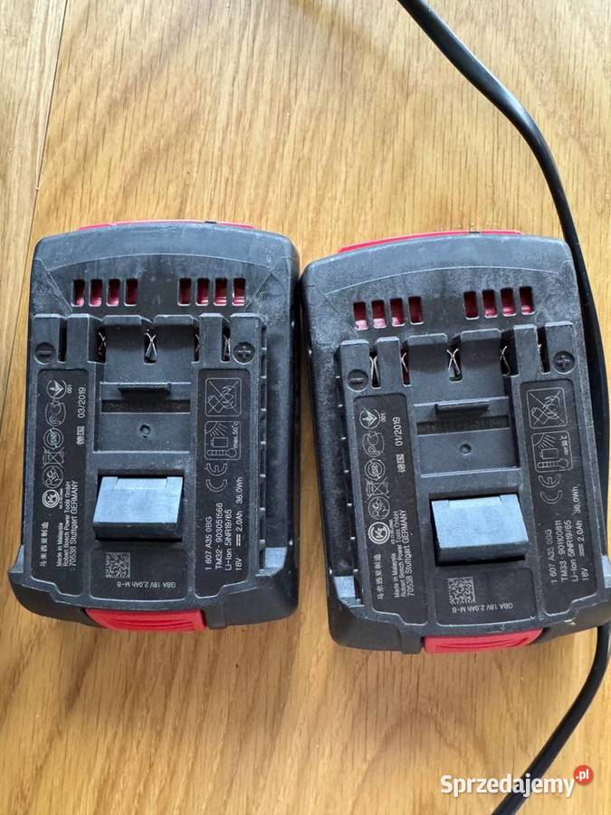 Akumulatory 2 Ah 18V Bosch professional 2 Dąbie sprzedam