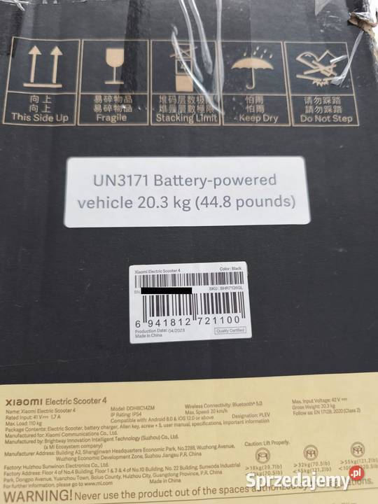 Xiaomi Electric Scooter 4 nowa oryginalna Warszawa