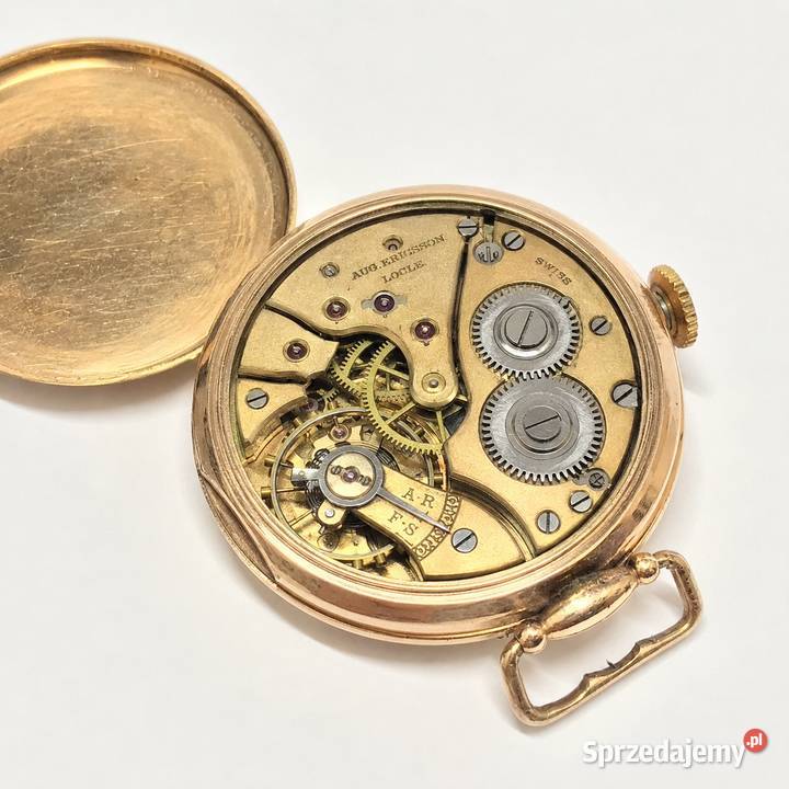 August Ericsson 14K złoto 585 sygnowany Warszawa