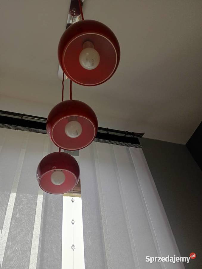 Żyrandol czerwony Mniów